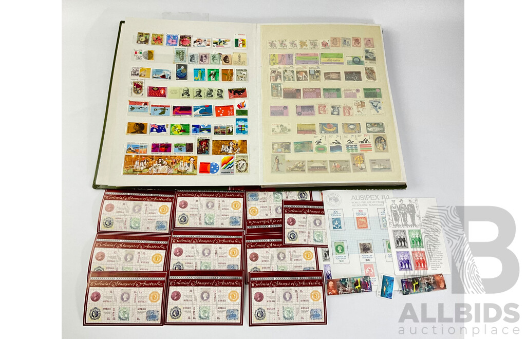 Collection of Australian Stamps and Strips, Examples From Late 1960's to Early 1990's - Mostly Mint