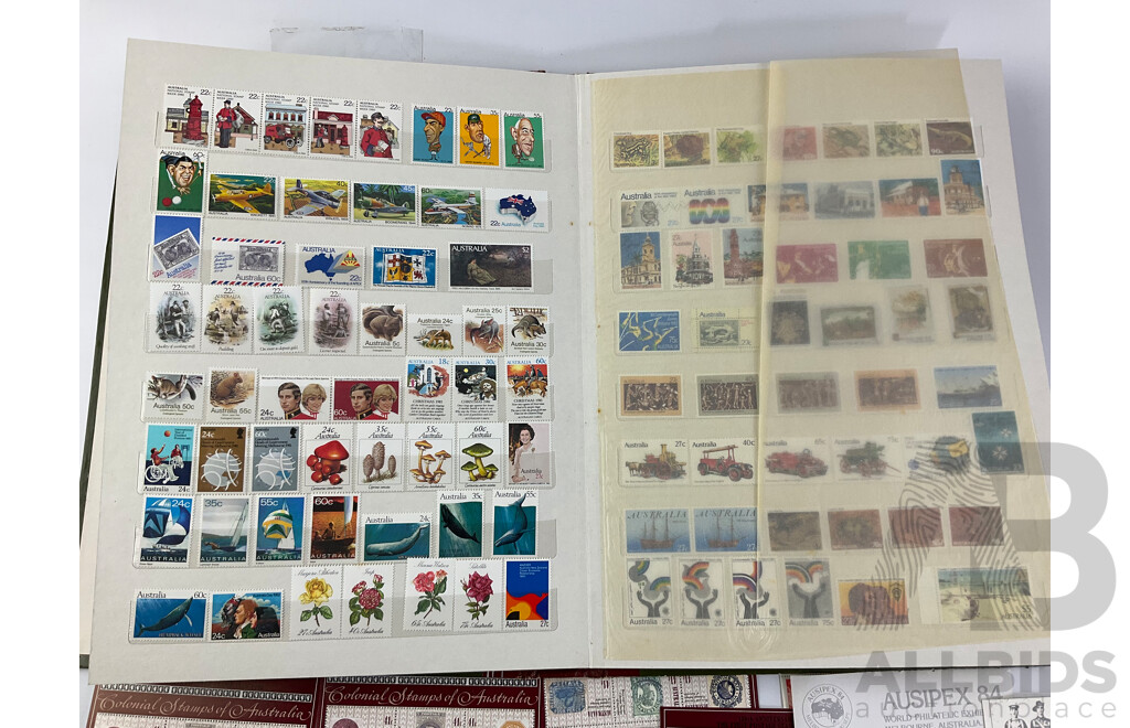 Collection of Australian Stamps and Strips, Examples From Late 1960's to Early 1990's - Mostly Mint