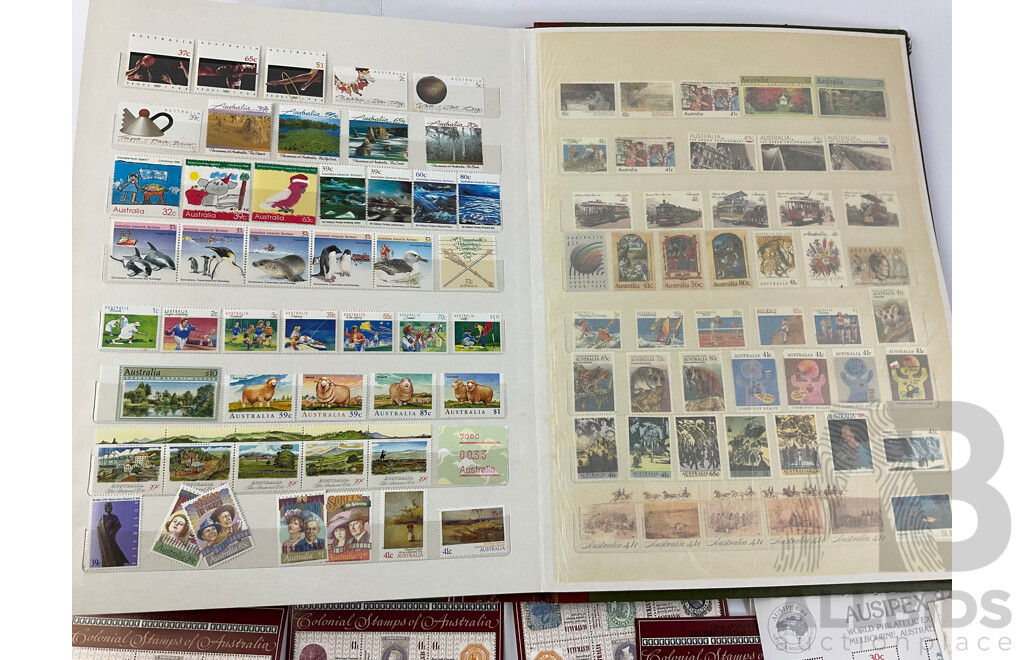 Collection of Australian Stamps and Strips, Examples From Late 1960's to Early 1990's - Mostly Mint