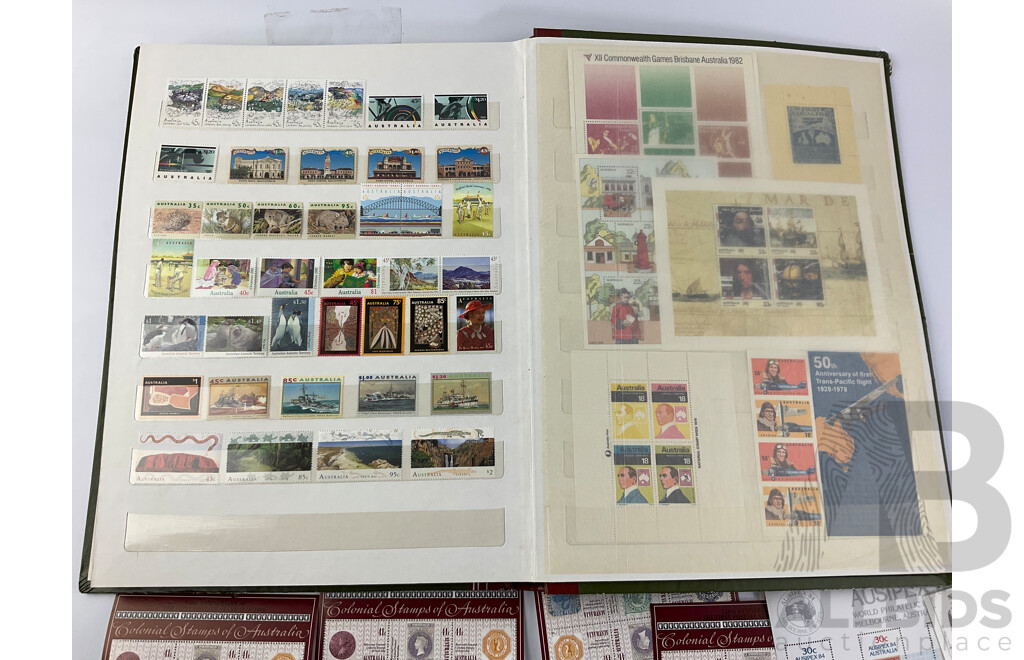 Collection of Australian Stamps and Strips, Examples From Late 1960's to Early 1990's - Mostly Mint