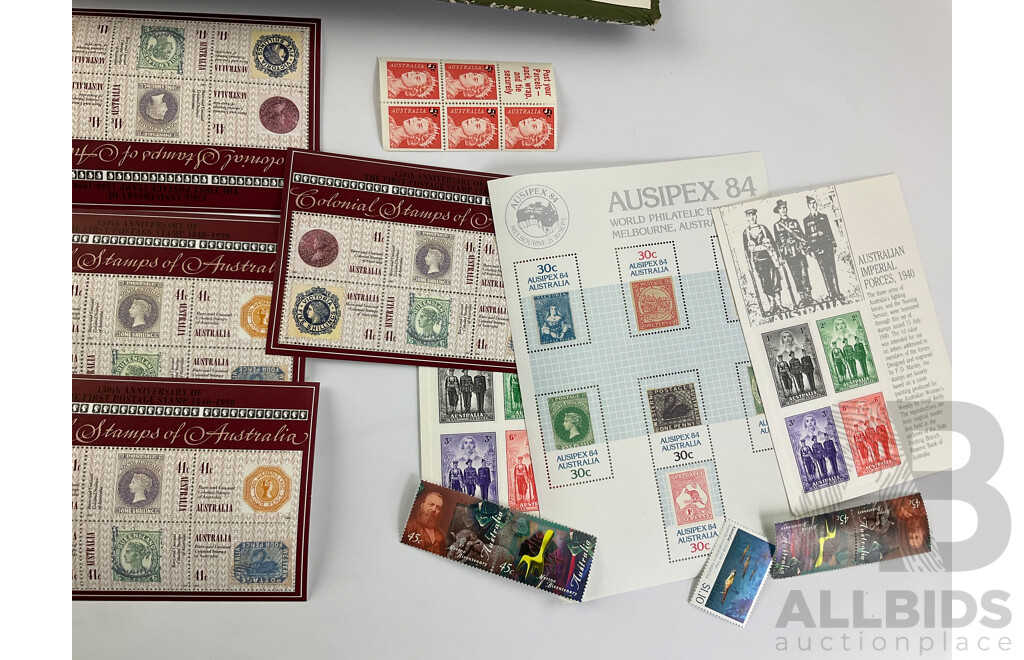 Collection of Australian Stamps and Strips, Examples From Late 1960's to Early 1990's - Mostly Mint