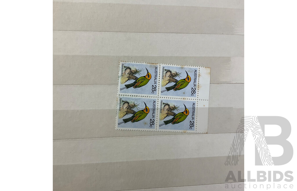 Australian, Norfolk Islands, Antarctic Territories Mint Stamps Including Ten and Five Dollar Examples - Face Value Over $115