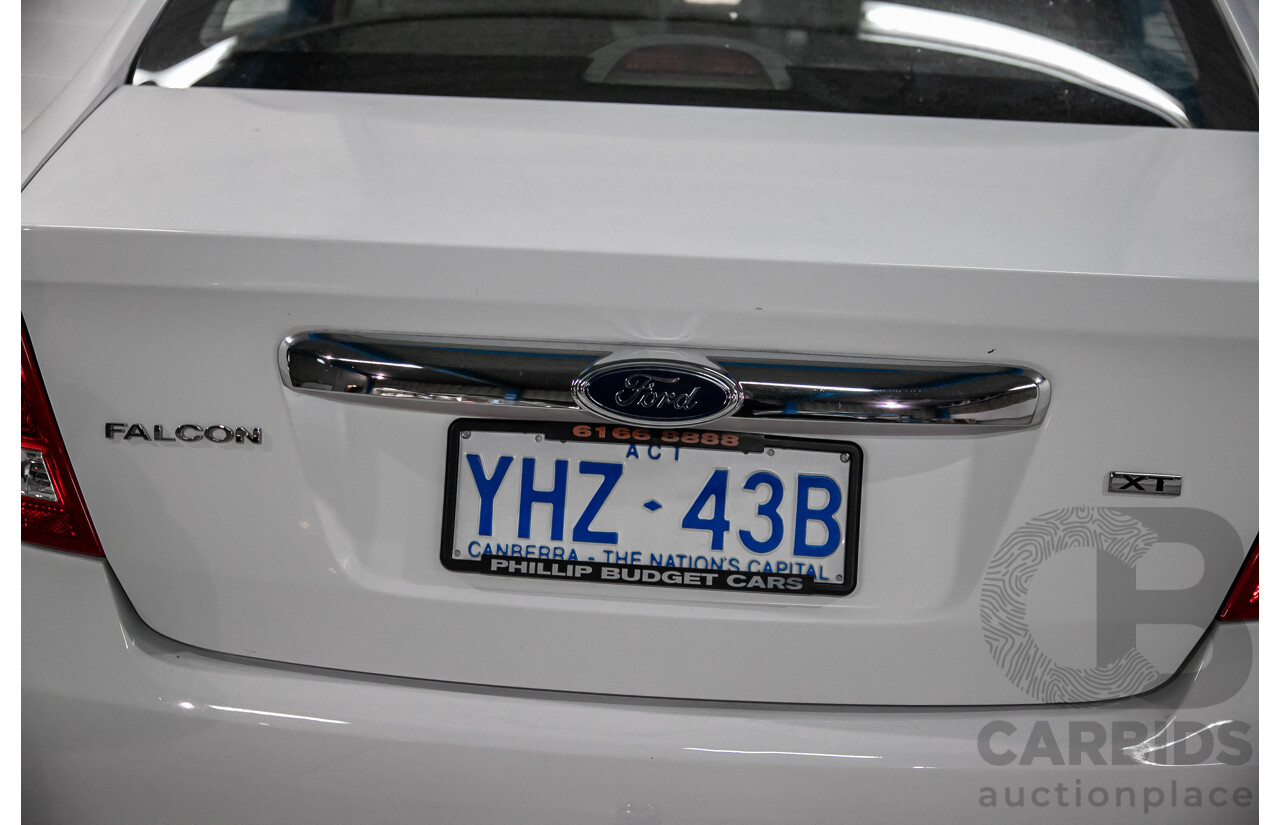 6/2010 Ford Falcon XT FG 4d Sedan White 4.0L