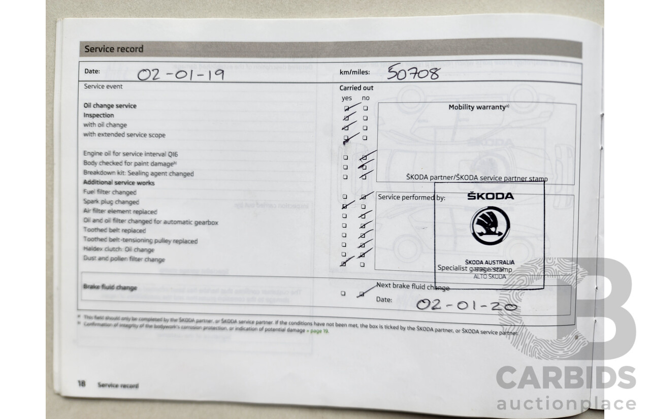 12/2013 Skoda Octavia 132 TSI ELEGANCE FWD NE 4D Wagon White 1.8L