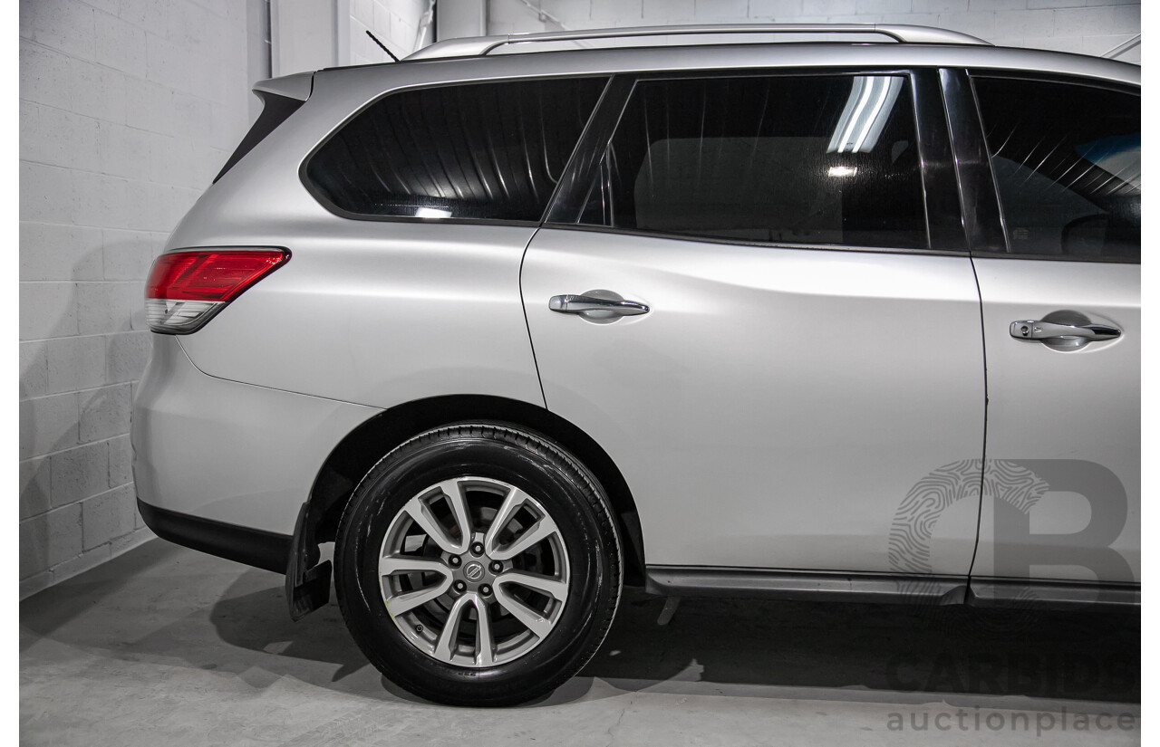 10/2013 Nissan Pathfinder ST (4x2) R52 4d Wagon Metallic Silver 3.5L - 7 Seater