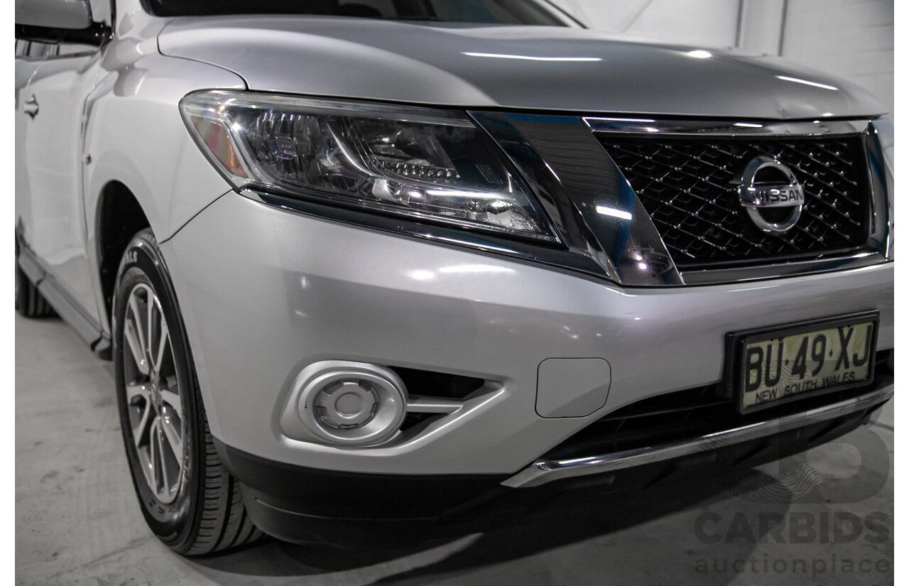 10/2013 Nissan Pathfinder ST (4x2) R52 4d Wagon Metallic Silver 3.5L - 7 Seater