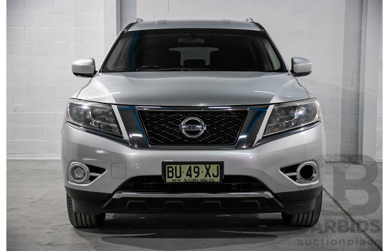 10/2013 Nissan Pathfinder ST (4x2) R52 4d Wagon Metallic Silver 3.5L - 7 Seater