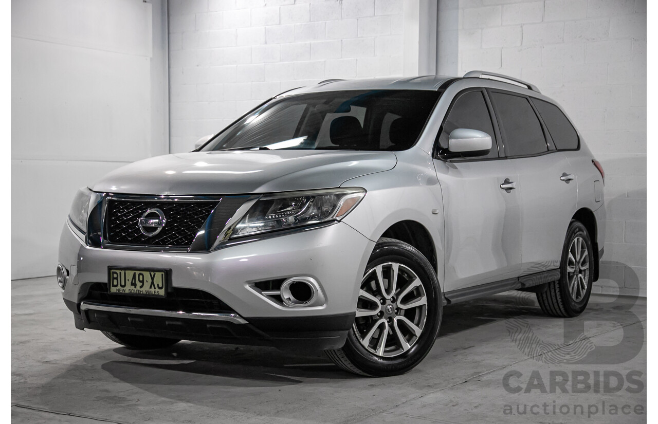 10/2013 Nissan Pathfinder ST (4x2) R52 4d Wagon Metallic Silver 3.5L - 7 Seater