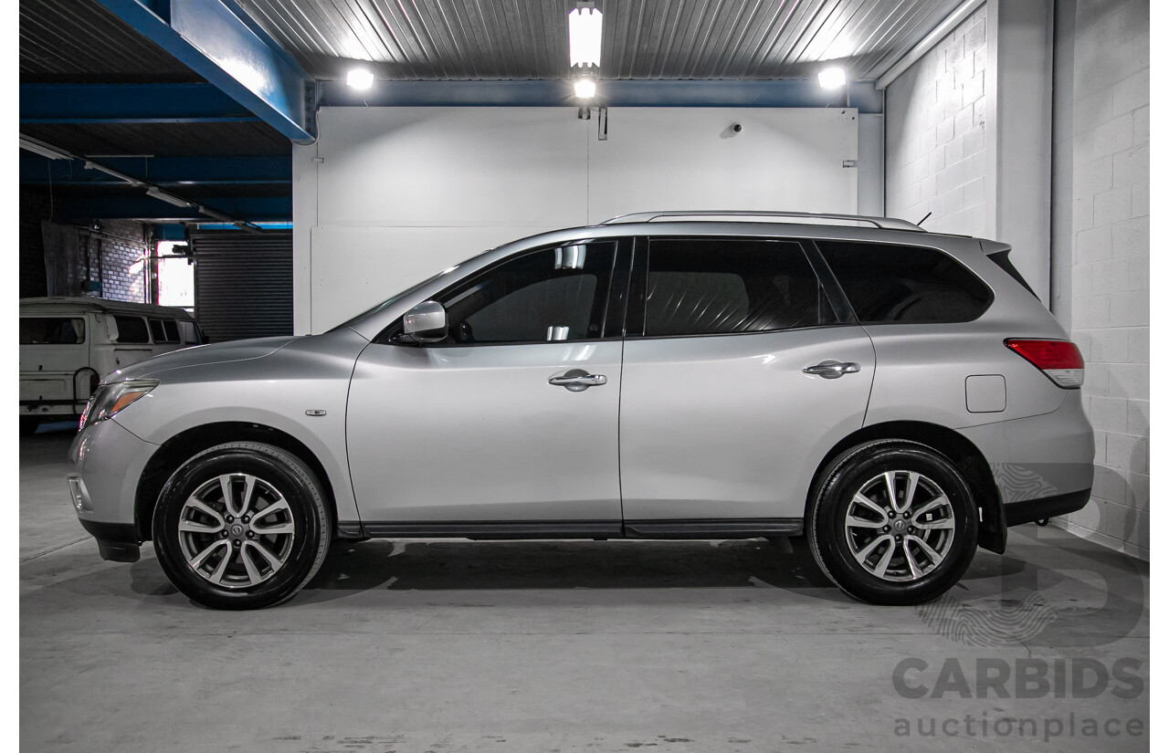 10/2013 Nissan Pathfinder ST (4x2) R52 4d Wagon Metallic Silver 3.5L - 7 Seater