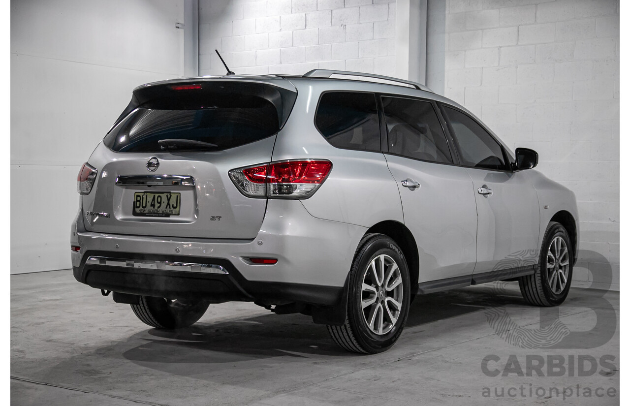 10/2013 Nissan Pathfinder ST (4x2) R52 4d Wagon Metallic Silver 3.5L - 7 Seater