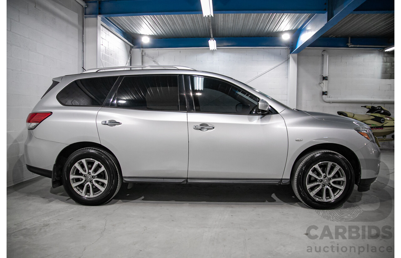 10/2013 Nissan Pathfinder ST (4x2) R52 4d Wagon Metallic Silver 3.5L - 7 Seater