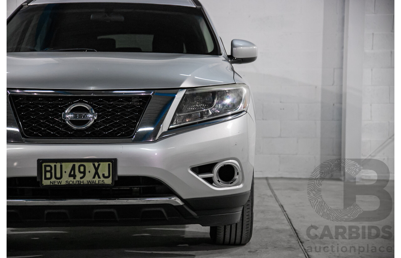 10/2013 Nissan Pathfinder ST (4x2) R52 4d Wagon Metallic Silver 3.5L - 7 Seater