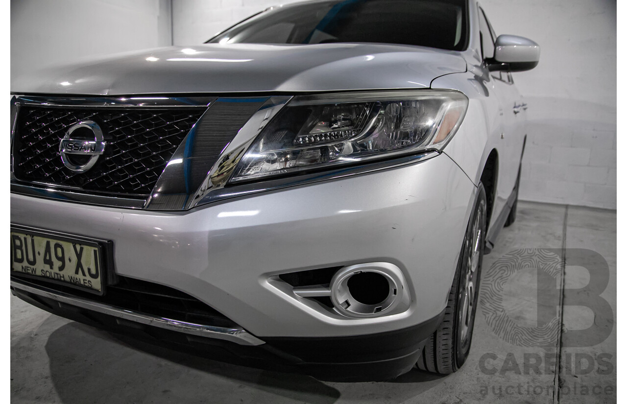 10/2013 Nissan Pathfinder ST (4x2) R52 4d Wagon Metallic Silver 3.5L - 7 Seater