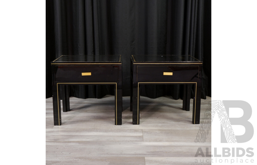 Pair of Pierre Vandel Single Drawer Bedsides