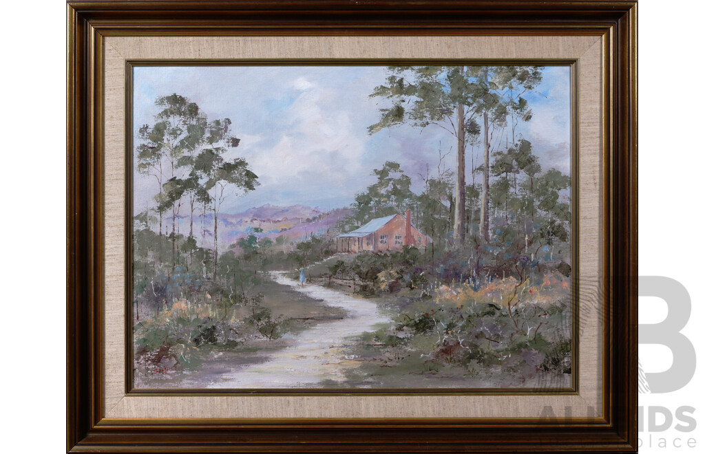 John Simpson, (20th Century, Australian, 1925-?), Bush Scene, Oil on Canvas Board