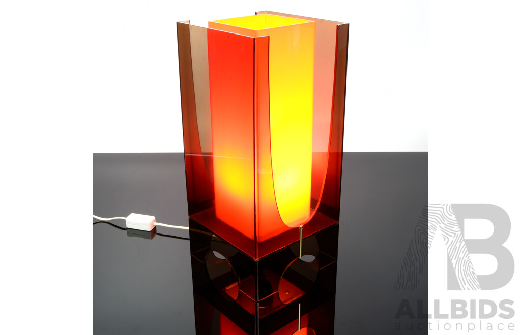 Very Funky 1970s Perspex Table Lamp