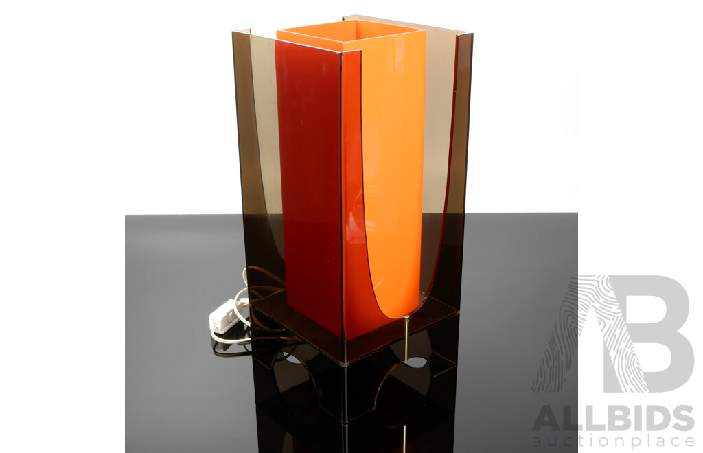 Very Funky 1970s Perspex Table Lamp