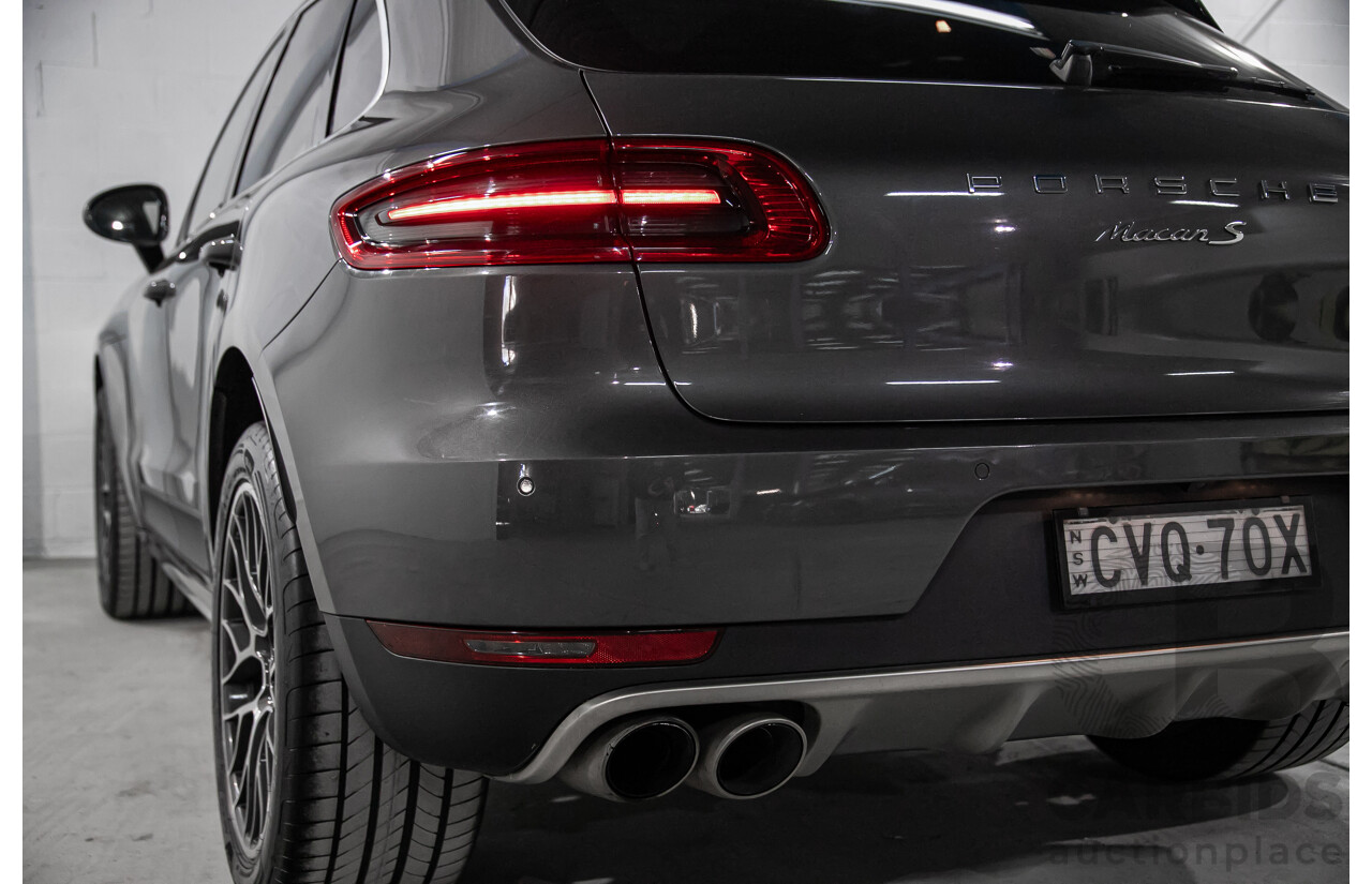 10/2014 Porsche Macan S (AWD) 95B MY14 4d Wagon Grey Twin Turbo V6 3.0L