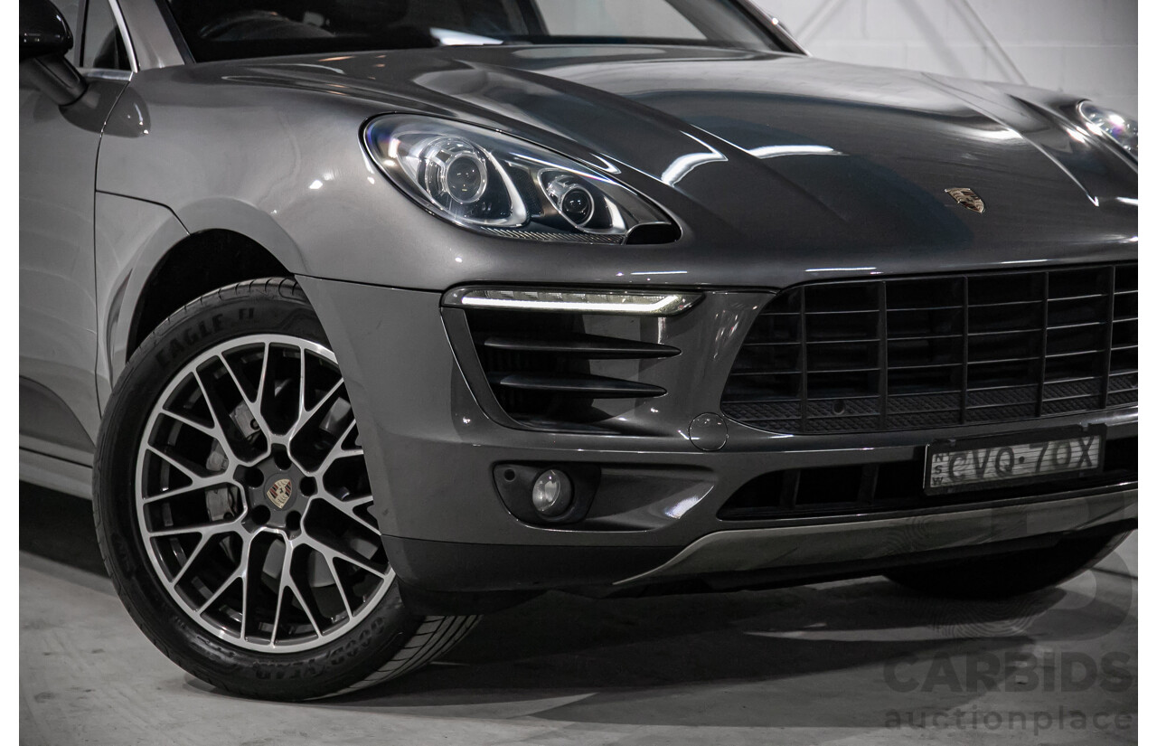 10/2014 Porsche Macan S (AWD) 95B MY14 4d Wagon Grey Twin Turbo V6 3.0L