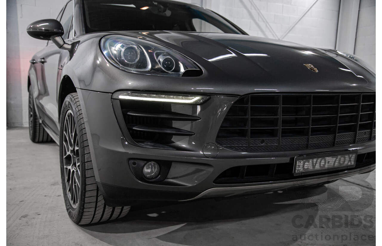 10/2014 Porsche Macan S (AWD) 95B MY14 4d Wagon Grey Twin Turbo V6 3.0L