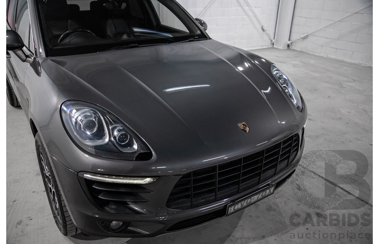 10/2014 Porsche Macan S (AWD) 95B MY14 4d Wagon Grey Twin Turbo V6 3.0L