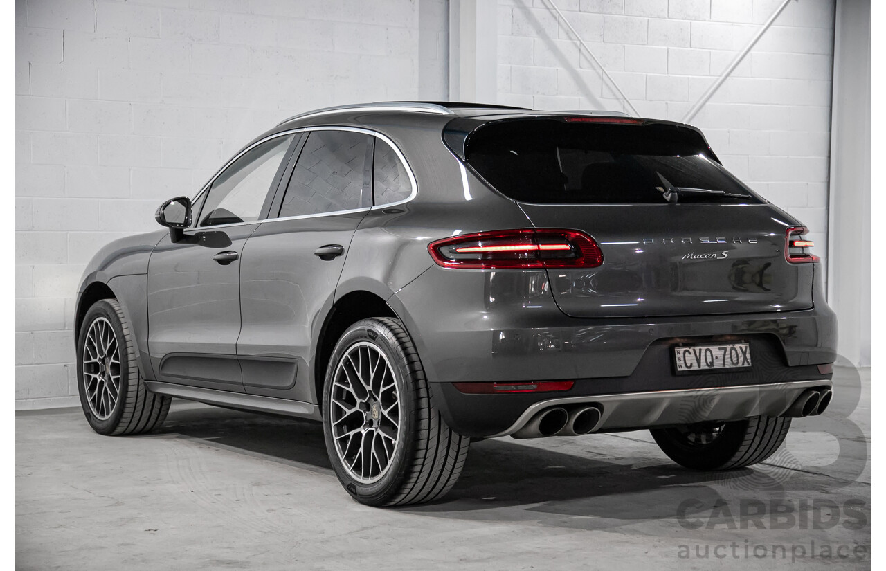 10/2014 Porsche Macan S (AWD) 95B MY14 4d Wagon Grey Twin Turbo V6 3.0L