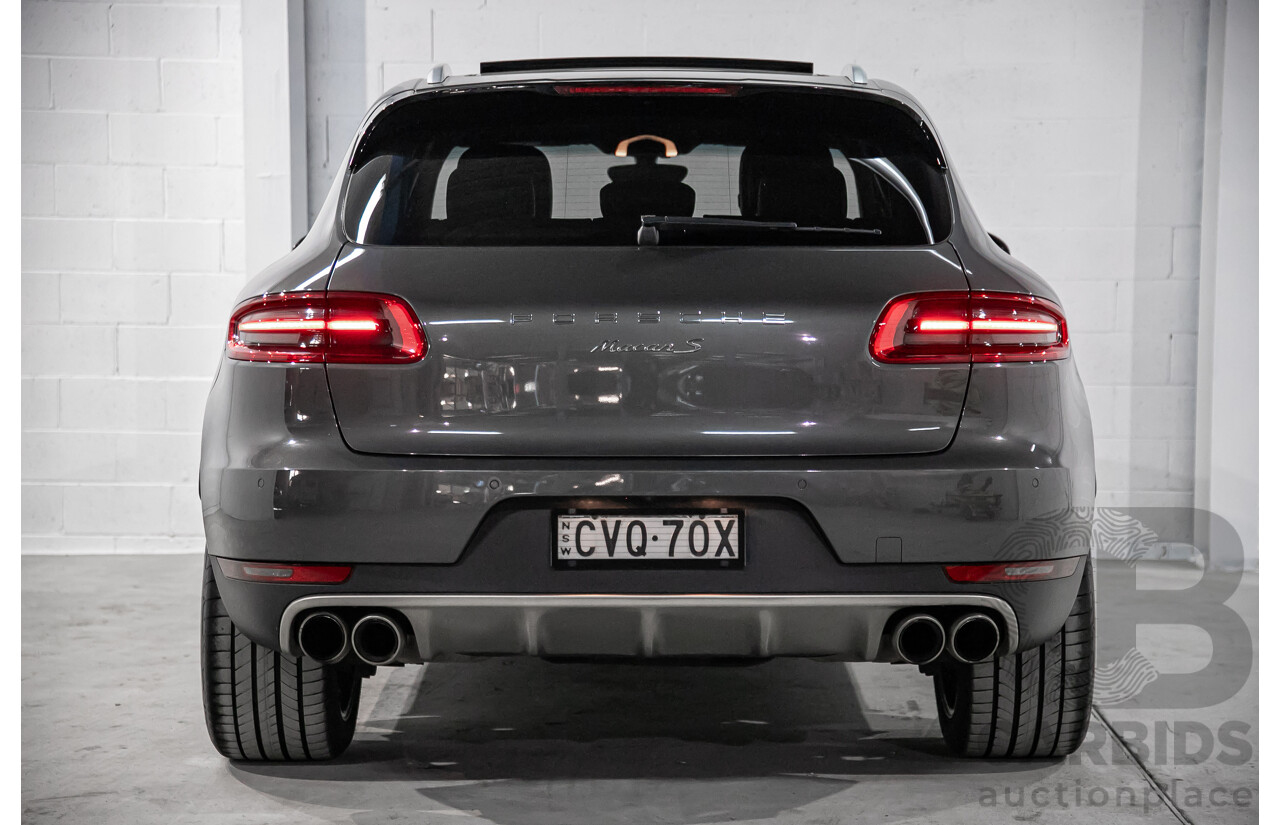 10/2014 Porsche Macan S (AWD) 95B MY14 4d Wagon Grey Twin Turbo V6 3.0L