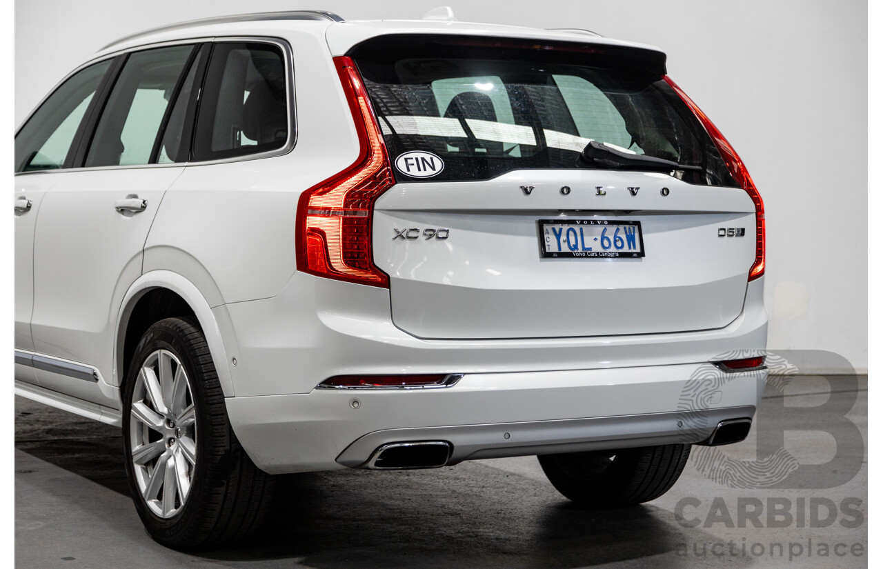 1/2016 Volvo XC90 D5 2.0 Inscription (AWD) 256 MY16 4d Wagon Crystal White Twin Turbo Diesel 2.0L - 7 Seater