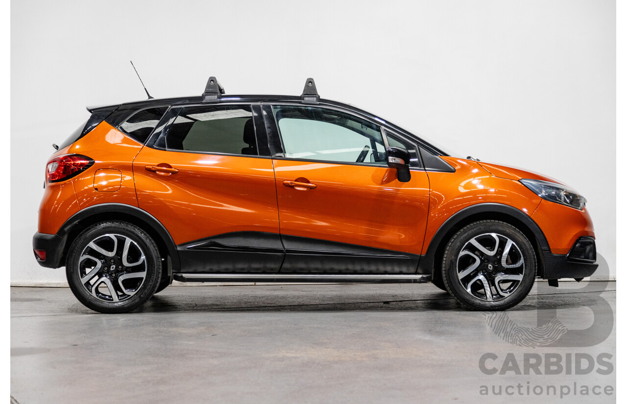 1/2015 Renault Captur Dynamique X87 4d Wagon Corsica Orange / Diamond Black Metallic Turbo 1.2L