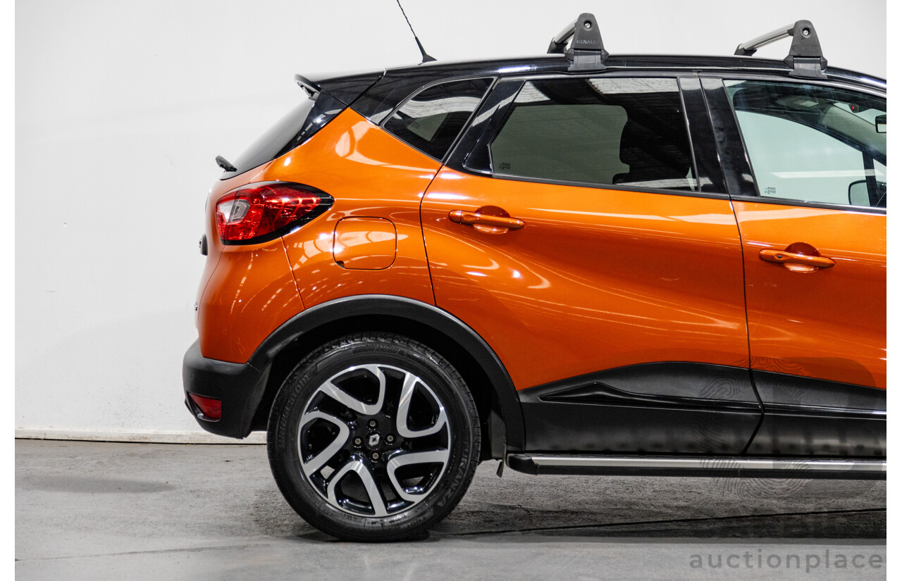 1/2015 Renault Captur Dynamique X87 4d Wagon Corsica Orange / Diamond Black Metallic Turbo 1.2L