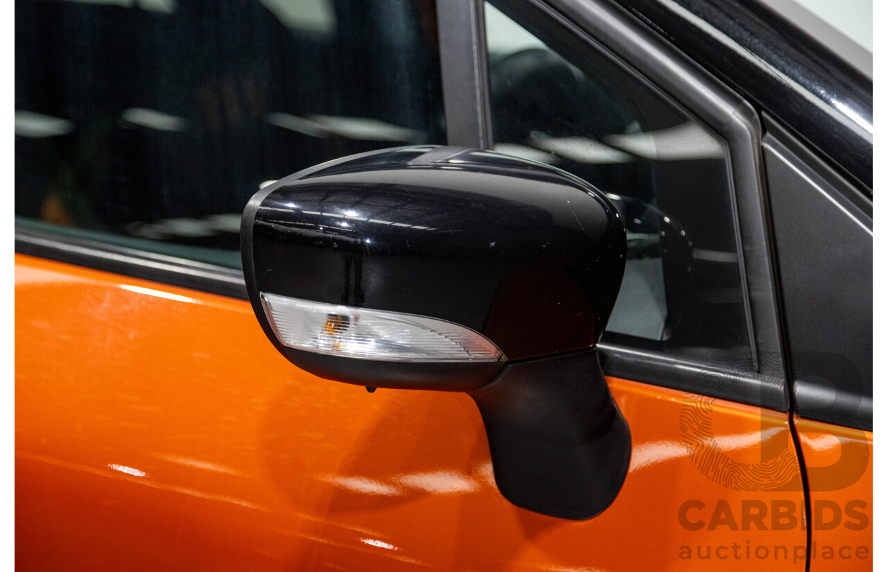 1/2015 Renault Captur Dynamique X87 4d Wagon Corsica Orange / Diamond Black Metallic Turbo 1.2L