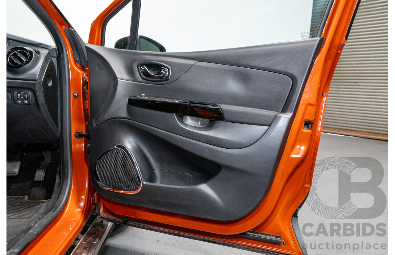 1/2015 Renault Captur Dynamique X87 4d Wagon Corsica Orange / Diamond Black Metallic Turbo 1.2L