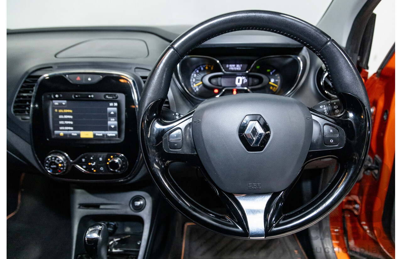 1/2015 Renault Captur Dynamique X87 4d Wagon Corsica Orange / Diamond Black Metallic Turbo 1.2L
