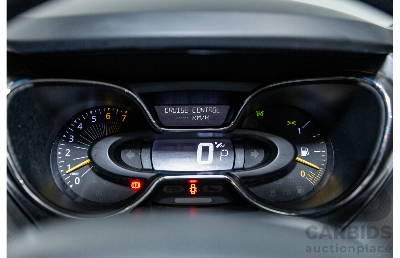 1/2015 Renault Captur Dynamique X87 4d Wagon Corsica Orange / Diamond Black Metallic Turbo 1.2L