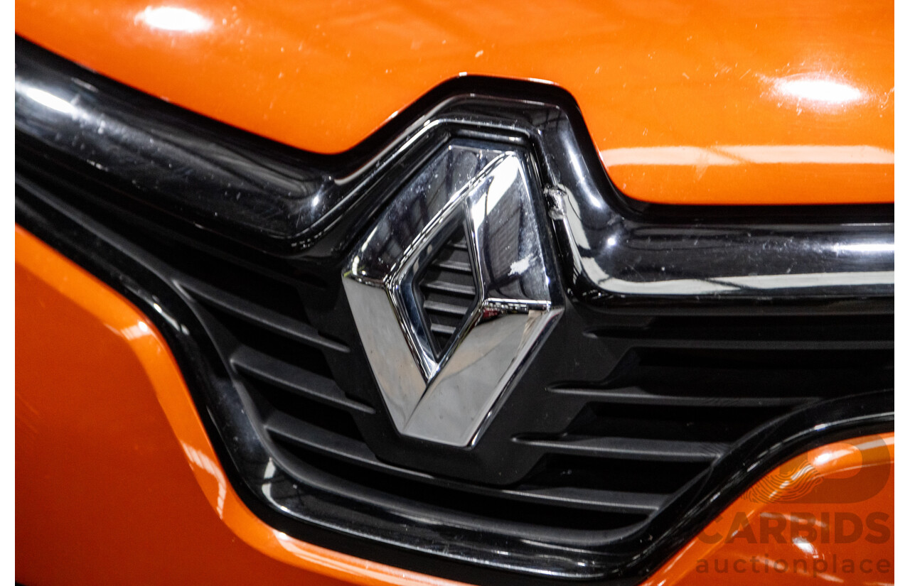 1/2015 Renault Captur Dynamique X87 4d Wagon Corsica Orange / Diamond Black Metallic Turbo 1.2L