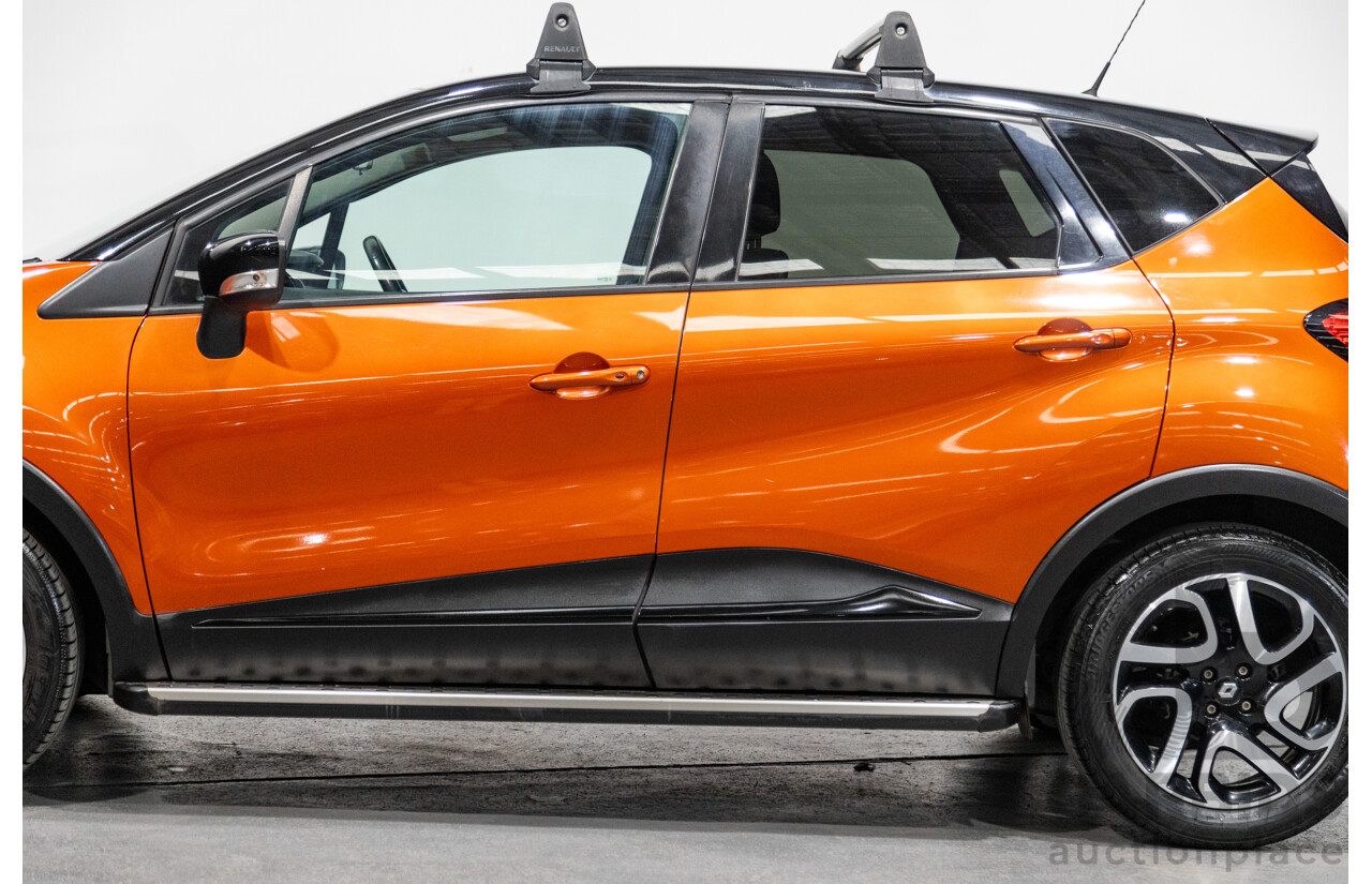 1/2015 Renault Captur Dynamique X87 4d Wagon Corsica Orange / Diamond Black Metallic Turbo 1.2L
