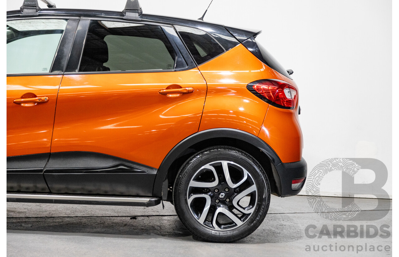 1/2015 Renault Captur Dynamique X87 4d Wagon Corsica Orange / Diamond Black Metallic Turbo 1.2L