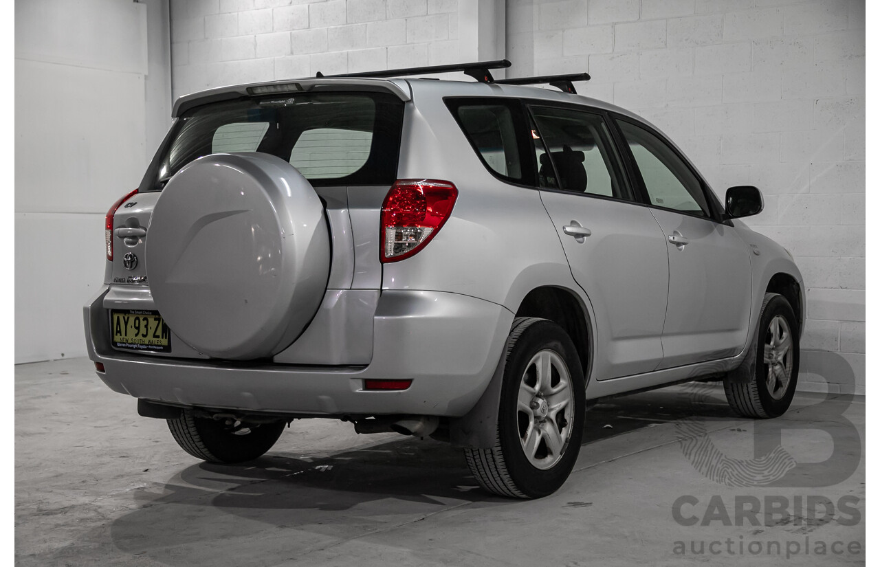 4/2008 Toyota Rav4 Cruiser (4x4) ACA33R 4d Wagon Silver 2.4L