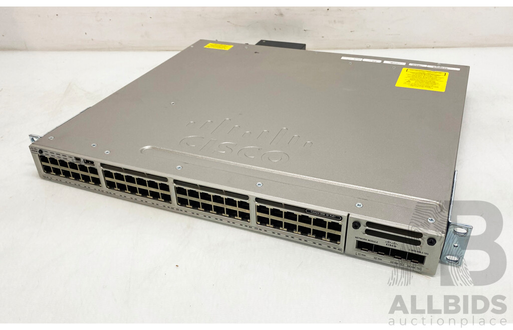 Cisco (WS-C3850-48PW-S) Catalyst 3850 Series PoE+ 48 Port Managed Gigabit Ethernet Switch