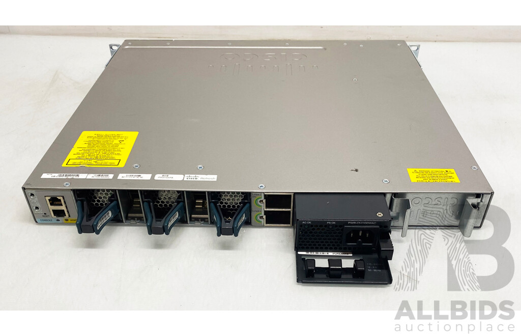 Cisco (WS-C3850-48PW-S) Catalyst 3850 Series PoE+ 48 Port Managed Gigabit Ethernet Switch
