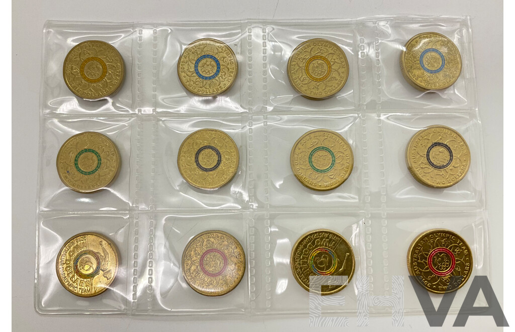 Australian Two Dollar Coins, 2016 Olympics, Two Sets