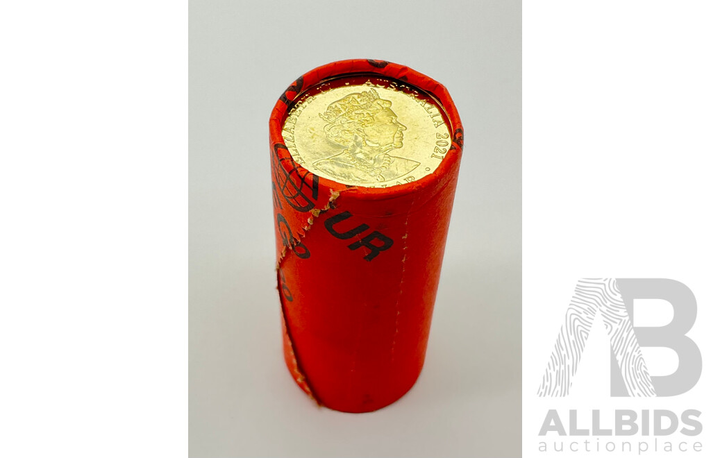 Australian 2021 One Dollar Coin Roll