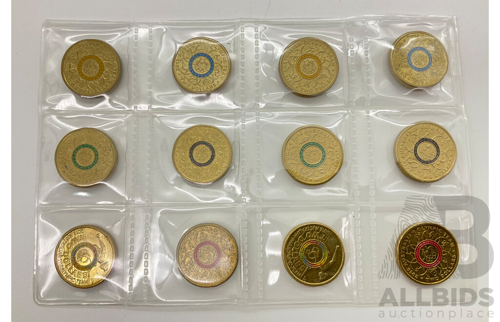 Australian Two Dollar Coins, 2016 Olympics, Two Sets