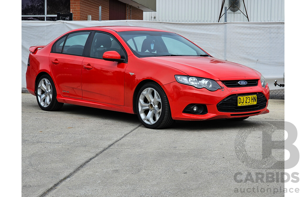 4/2012 Ford Falcon XR6 FG MK2 4d Sedan Red 4.0L