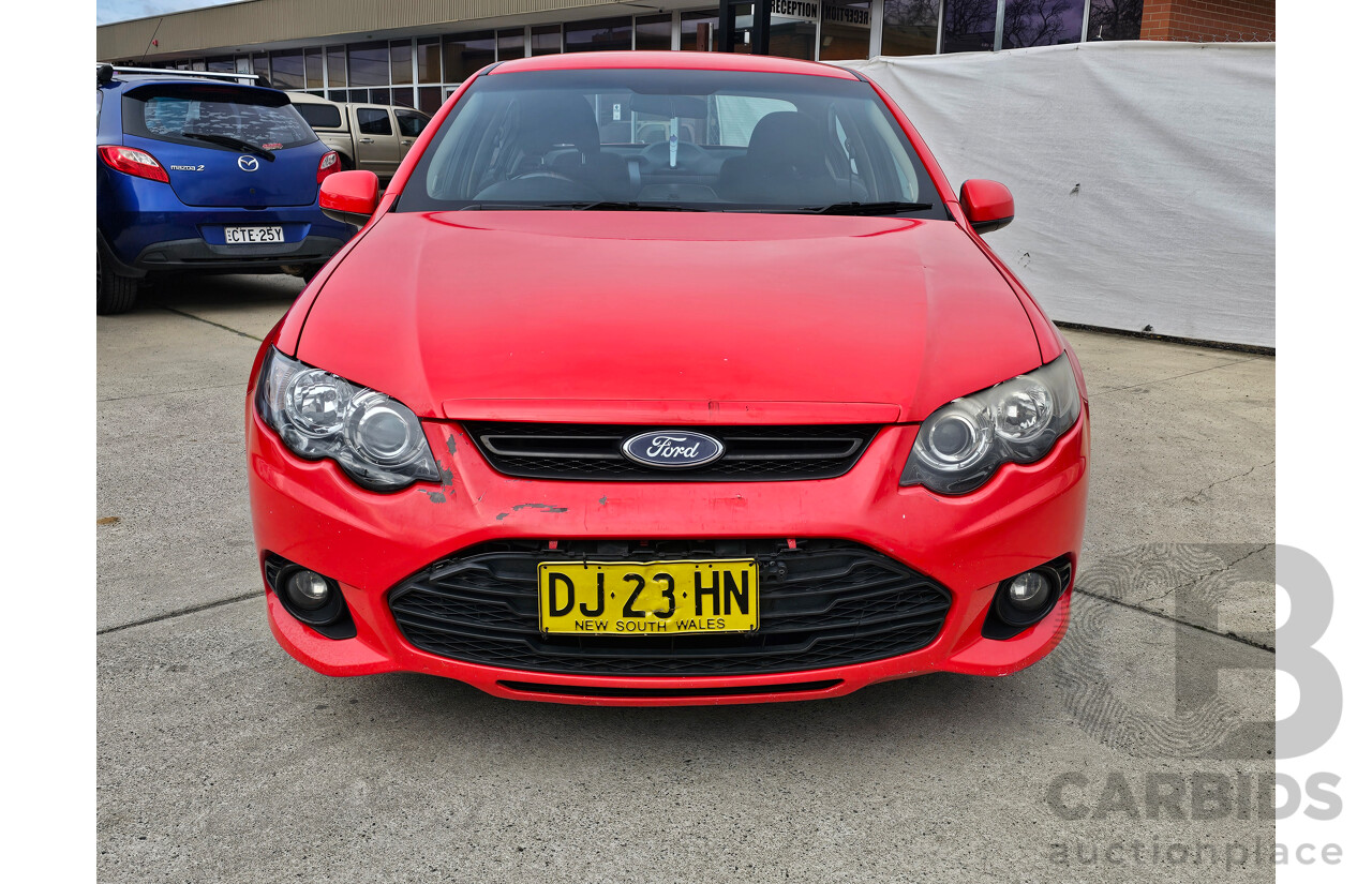 4/2012 Ford Falcon XR6 FG MK2 4d Sedan Red 4.0L