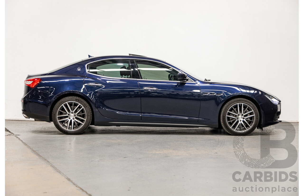 12/2014 Maserati Ghibli M157 4d Sedan Metallic Blue Passione Twin Turbo V6 3.0L