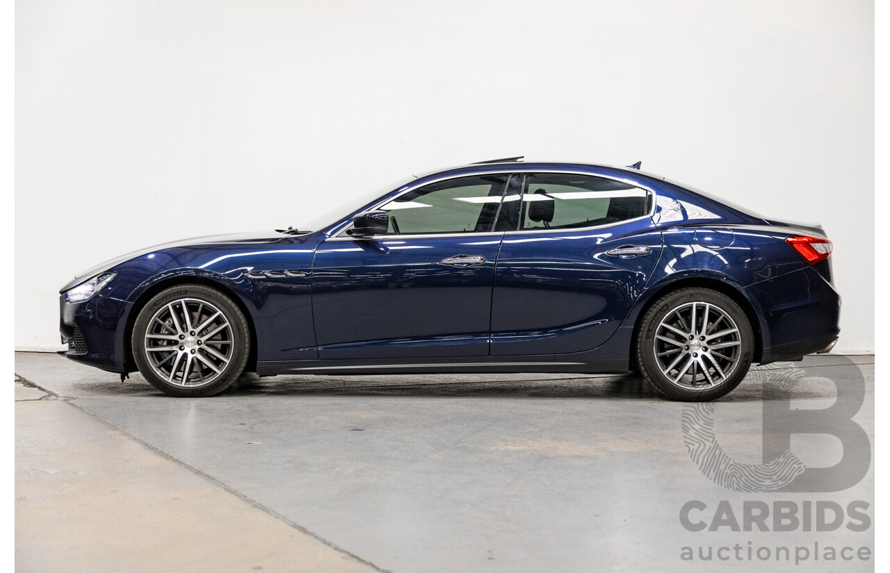 12/2014 Maserati Ghibli M157 4d Sedan Metallic Blue Passione Twin Turbo V6 3.0L