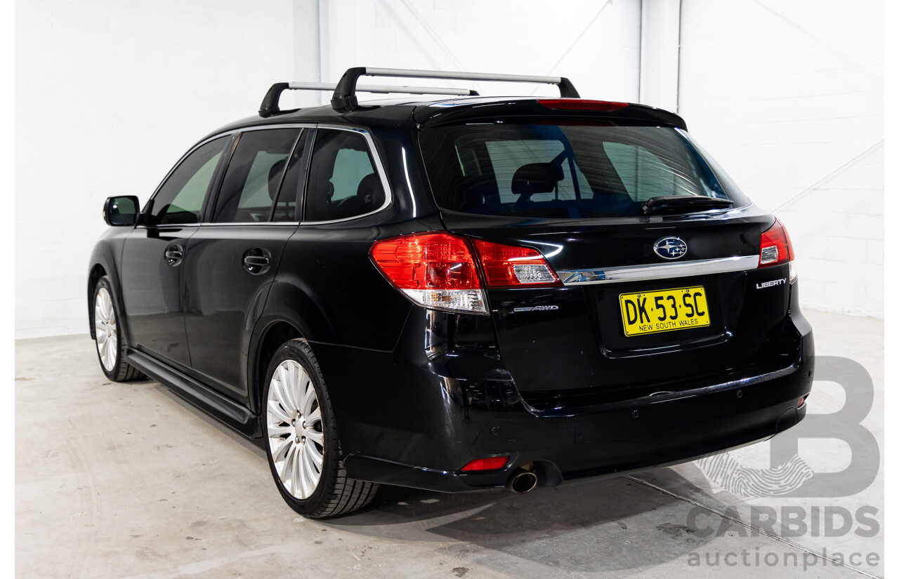 9/2009 Subaru Liberty Sports 2.5i MY10 4d Wagon Crystal Black Mica 2.5L