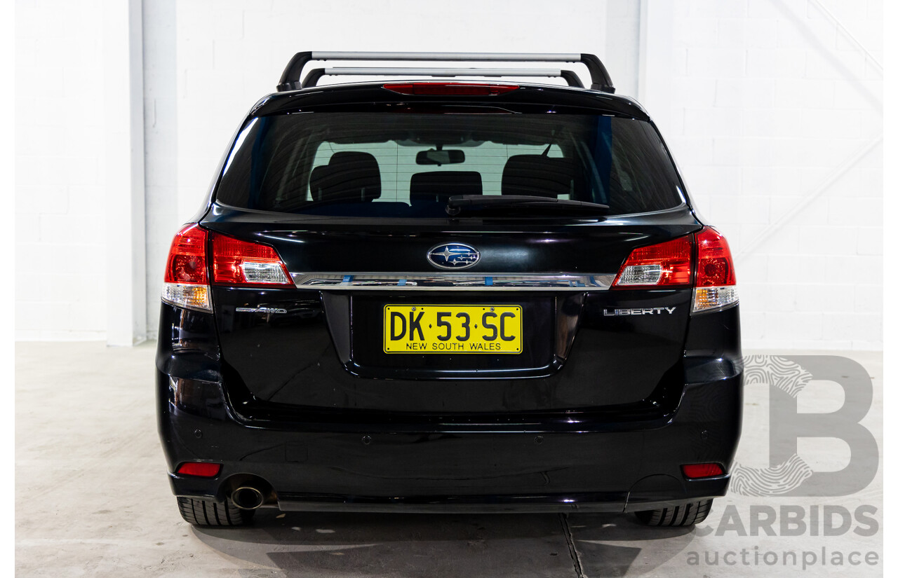 9/2009 Subaru Liberty Sports 2.5i MY10 4d Wagon Crystal Black Mica 2.5L