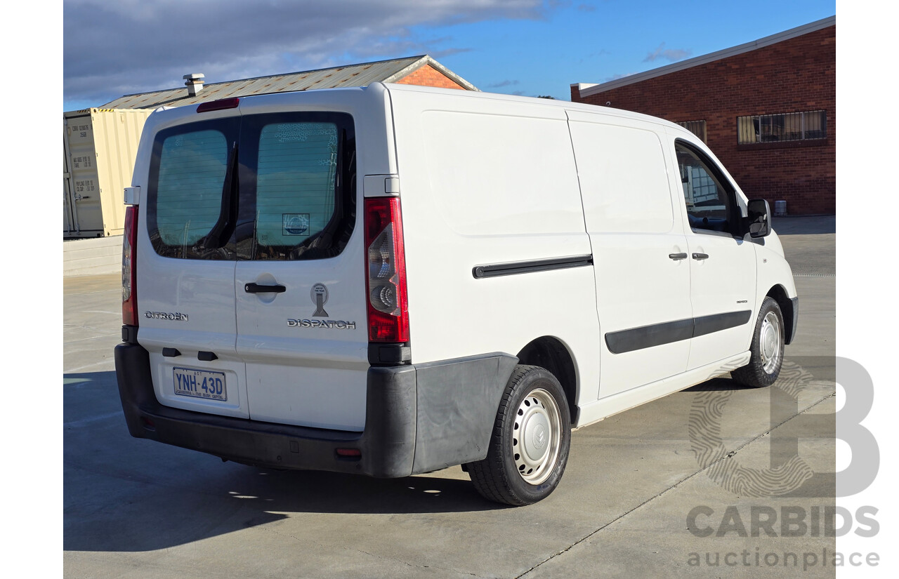 7/2009 Citroen Dispatch LWB G9C 4d Van White Turbo Diesel 2.0L - Refrigerated Van